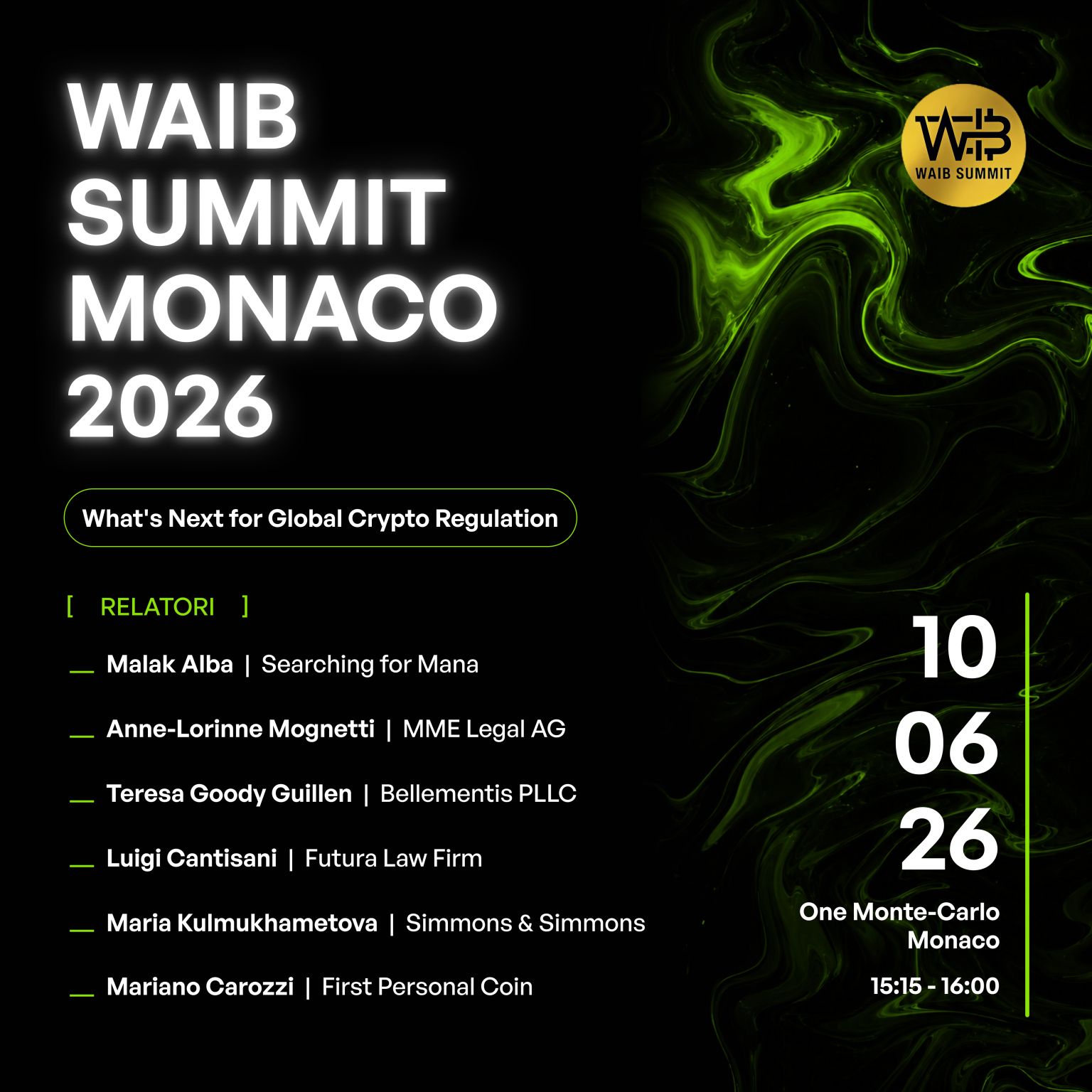 Locandina del WAIB Summit Monaco 2026